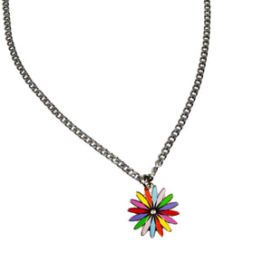 Rainbow Sunburst Necklace