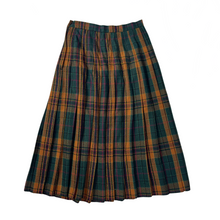 Load image into Gallery viewer, Vintage Plaid Skirt Brown/Green