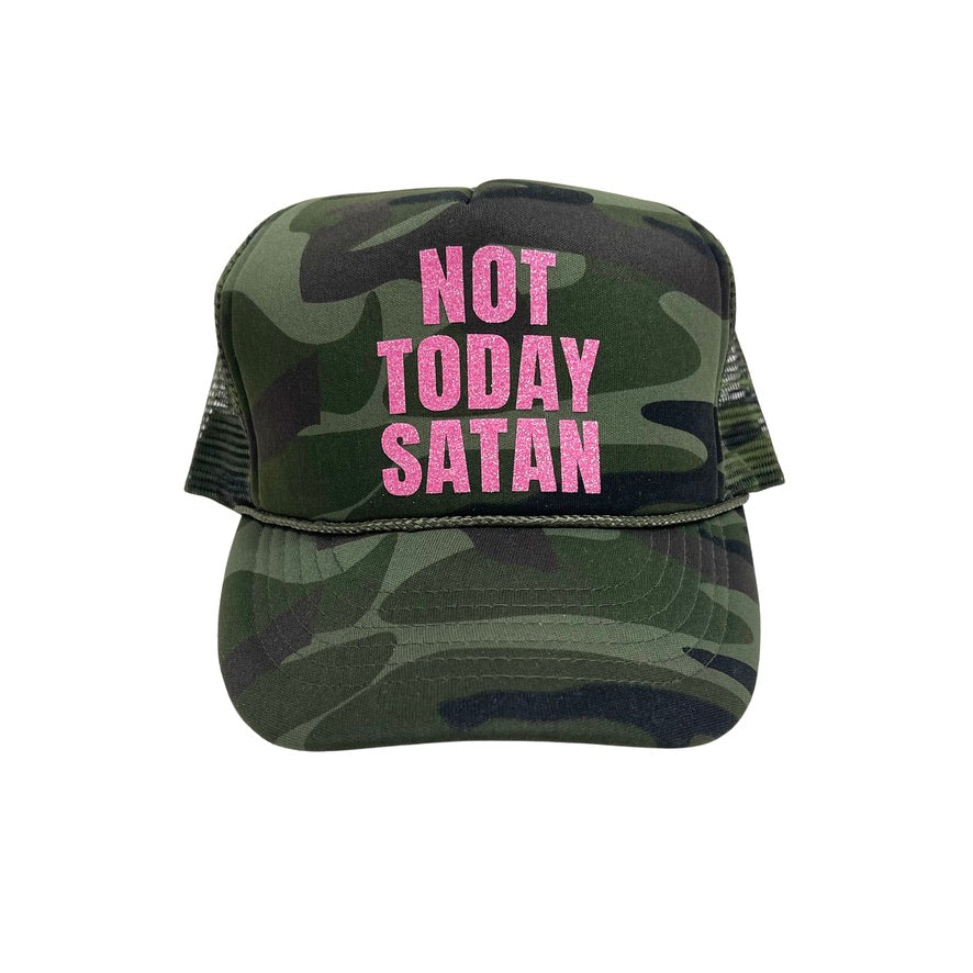 Not Today Satan Trucker Hat