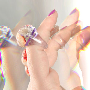 Vintage Bubble Ring Purple