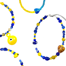 Load image into Gallery viewer, Yellow Evil Eye Necklace