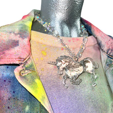 Load image into Gallery viewer, Iridescent Unicorn Necklace