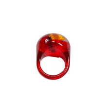 Load image into Gallery viewer, Vintage Bubble Ring Red